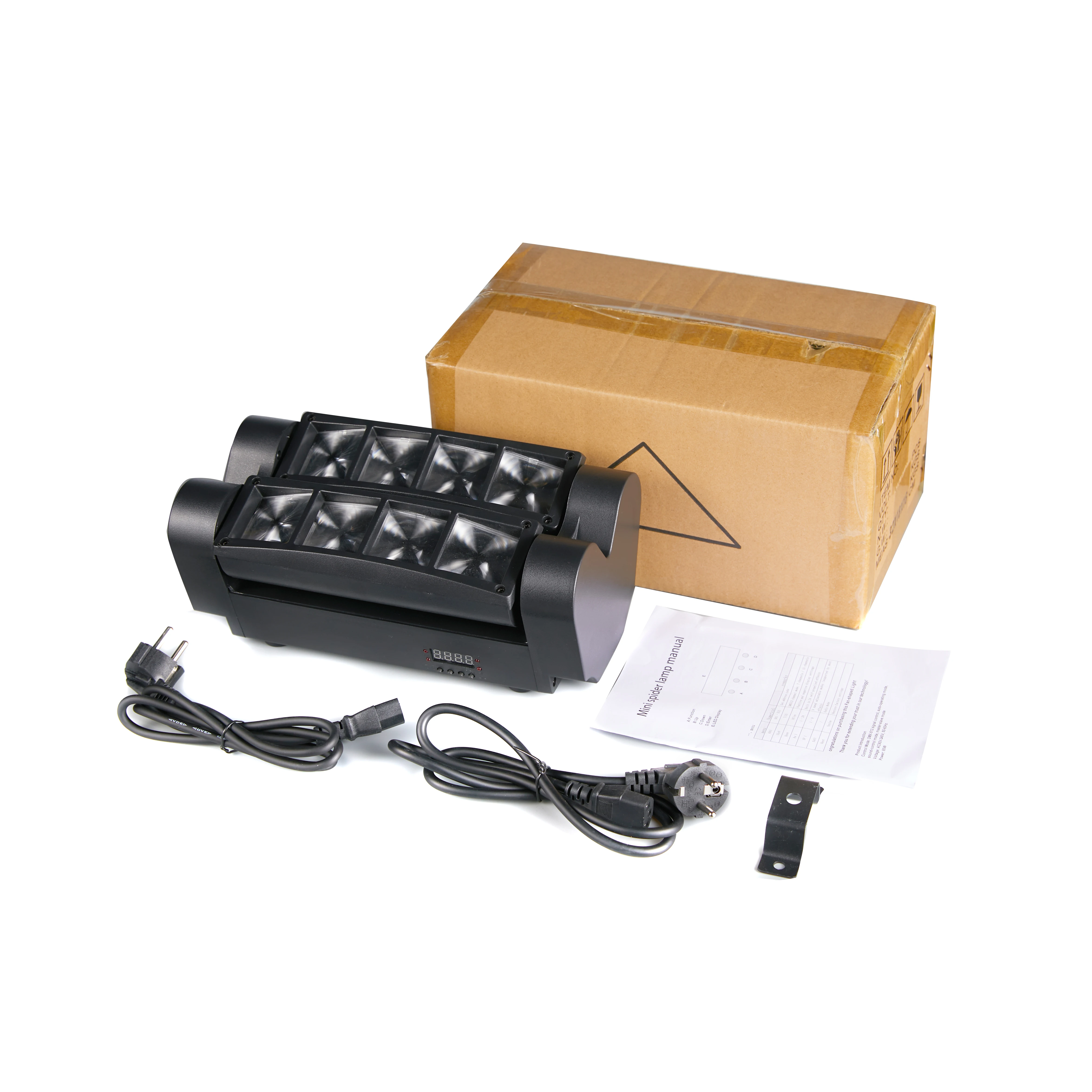 Moving Head DJ Lights LED Spider 80W RGBW Stage Lights Sound Activated DMX-512 for Party Pub Wedding Event Club Carnival Festiva view 5
