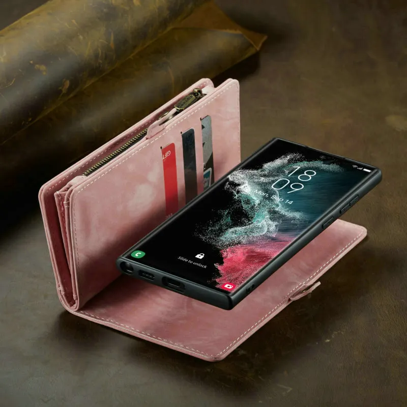 Leather Phone Case Women Men For Galaxy A13 S23 Ultra S21 S10 Plus Luxury Lanyard Wallet Book Cases A13 A33 A53 Note 20 10 Case