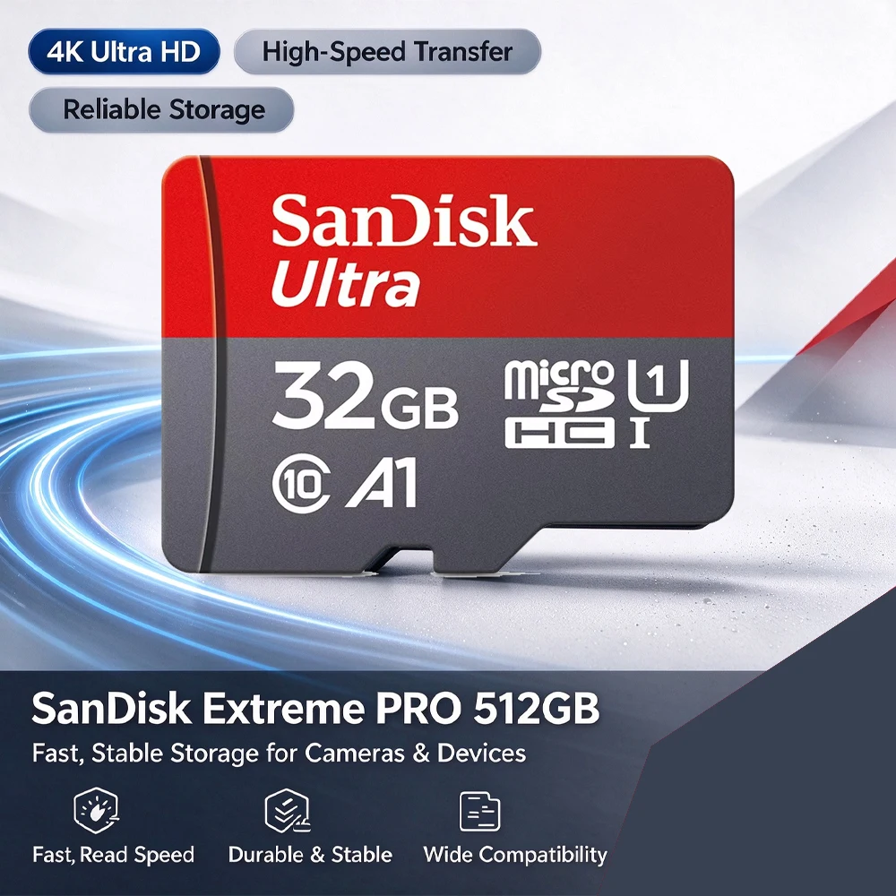 2026 new TF SD Card Class 10 Waterproof 32GB/64GB/128GB/256GB/512GB C10 Ultra A1 /Huawei/Xiaomi/iPhone Dropshipping