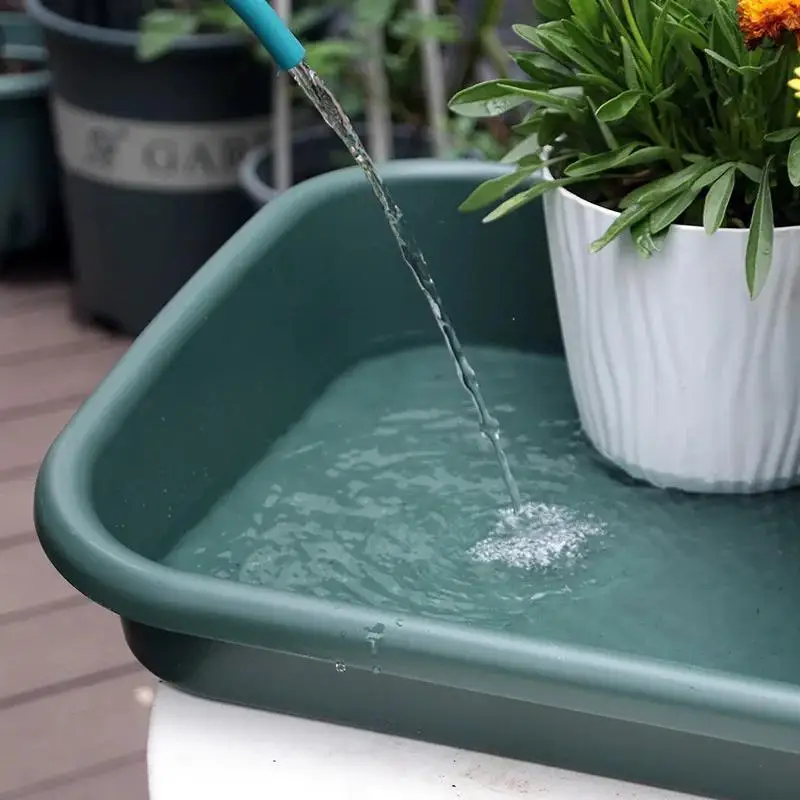 صندوق تخزين البذور البلاستيكية الخضراء المتينة بسعة كبيرة، ألواح البستنة متعددة الوظائف، صواني أواني الشتلات لمستلزمات الحدائق