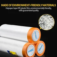 Plastic Film, Paint Protection, Masking Film, Car Spray Painting, Furniture, House Wall Dust Prevention, Decoration Paper, Tape 2