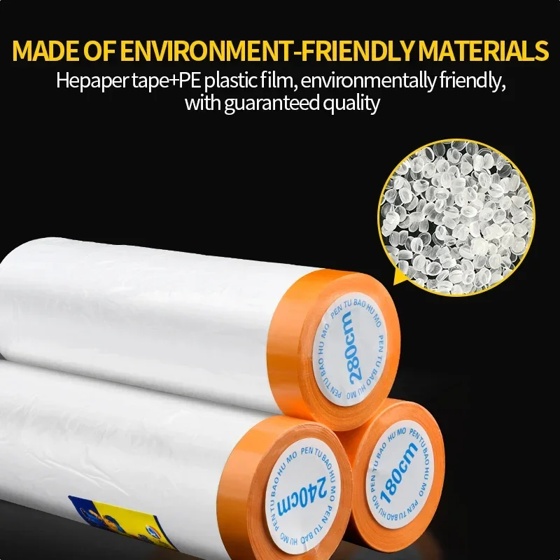 Plastic Film, Paint Protection, Masking Film, Car Spray Painting, Furniture, House Wall Dust Prevention, Decoration Paper, Tape