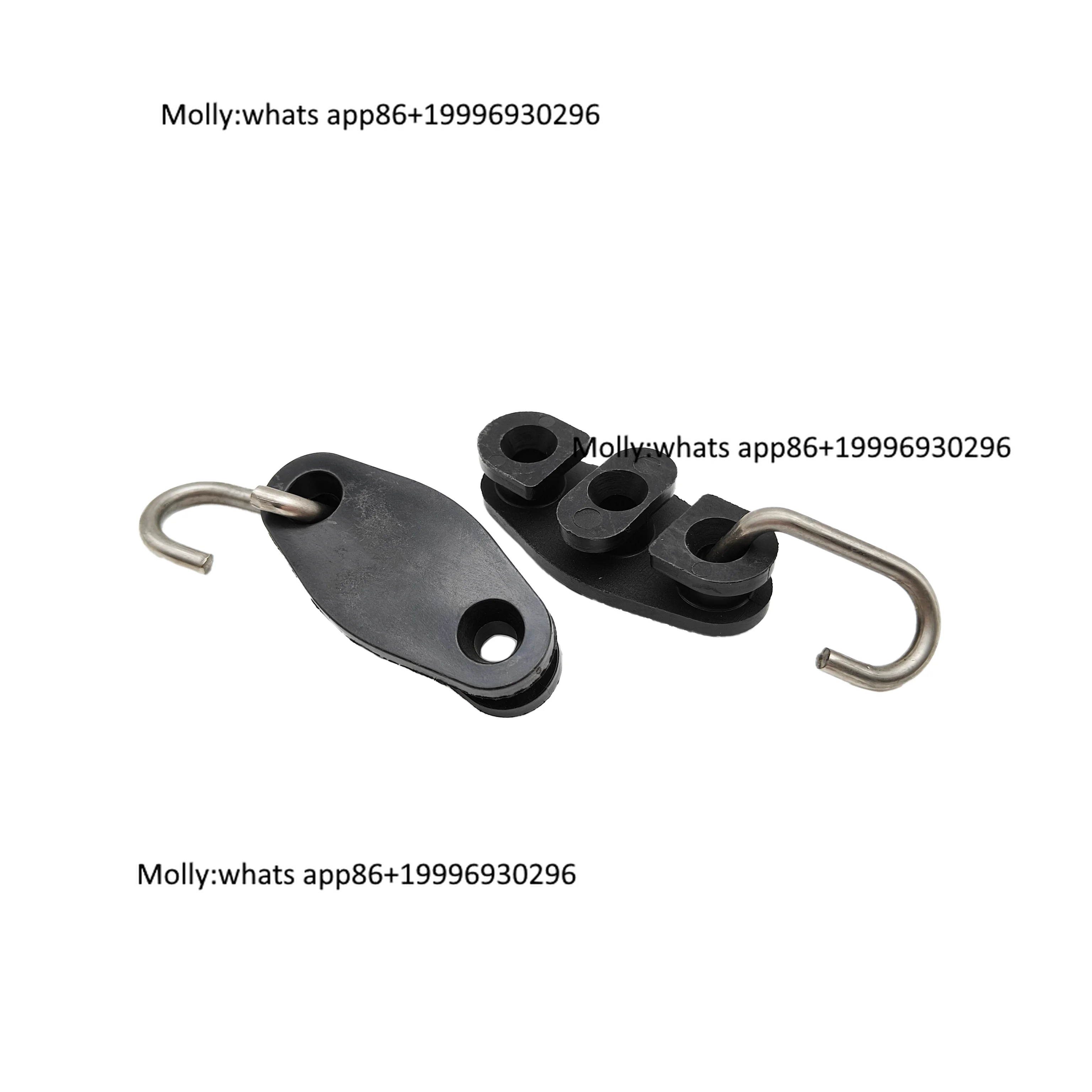Fiber Optical Anchor Fixed Clamps Cable Retractor FTTH Drop Wire Suspension Plastic Clamp Leather Wire Hook S-type Fastener