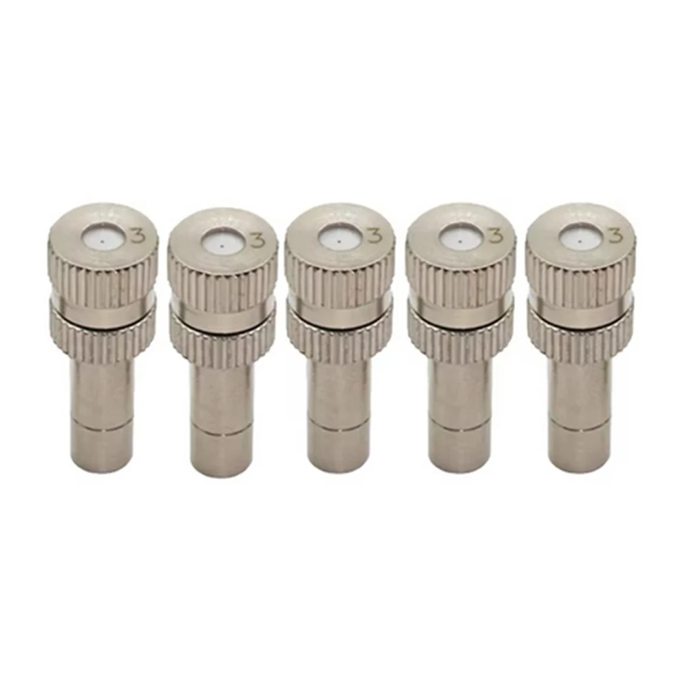 Efficient Misting Nozzles Cooling System Nozzles Micro-fog Creation Nickel-plated Material 0.1mm To 0.6mm Orifice Cooling System