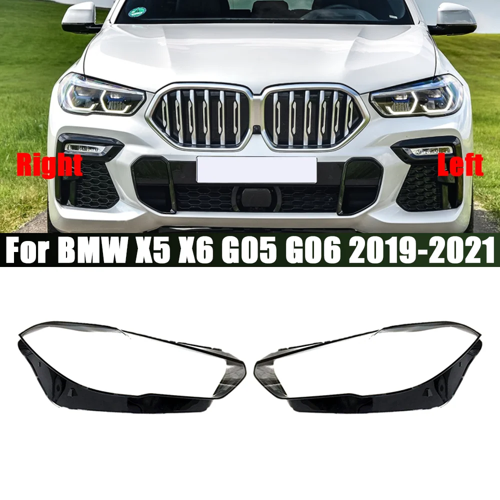 

Front Headlamp Cover Transparent Headlight Shell Lampshade Case Lens Plexiglass For BMW X5 X6 X5M X6M G05 G06 F95 2019 2020 2021