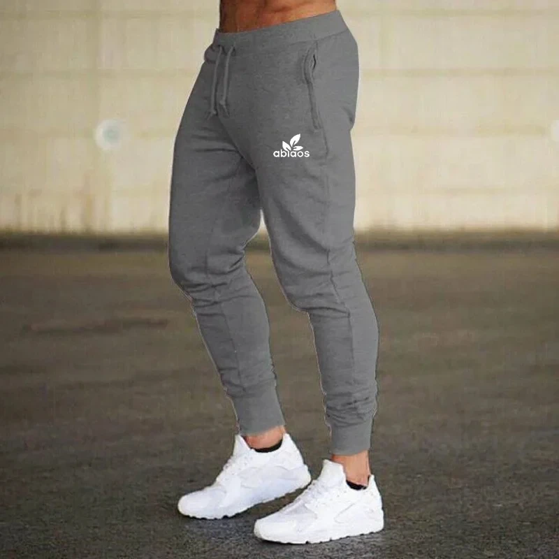 2024 Fashion Men Gyms Pure color Pants Joggers Fitness Casual Long Pants Men Workout Skinny Sweatpants Jogger Tracksuit Trousers