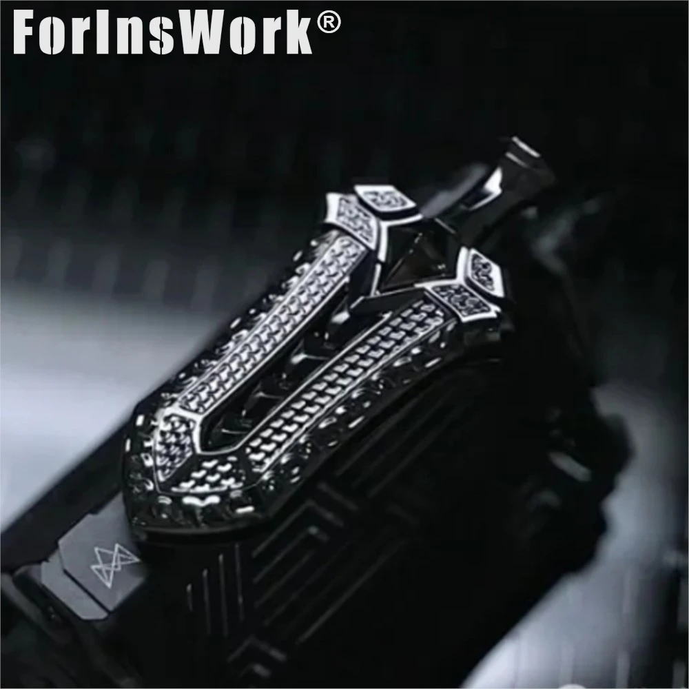 Titanium Alloy Mountain Armored Texture Hanging Armor Sword Polished DLC Limited To 10 Pieces Push Silder Antistress Toy