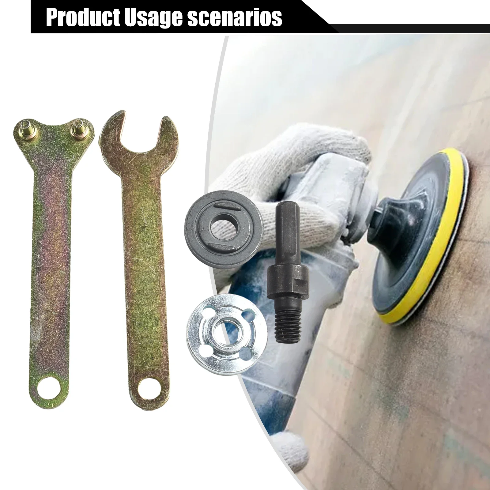 5PCS Electric Drill Conversion Angle Grinder Tool Parts Connecting Rod Converter 5*Angle Grinder Accessories Workshop Equipment