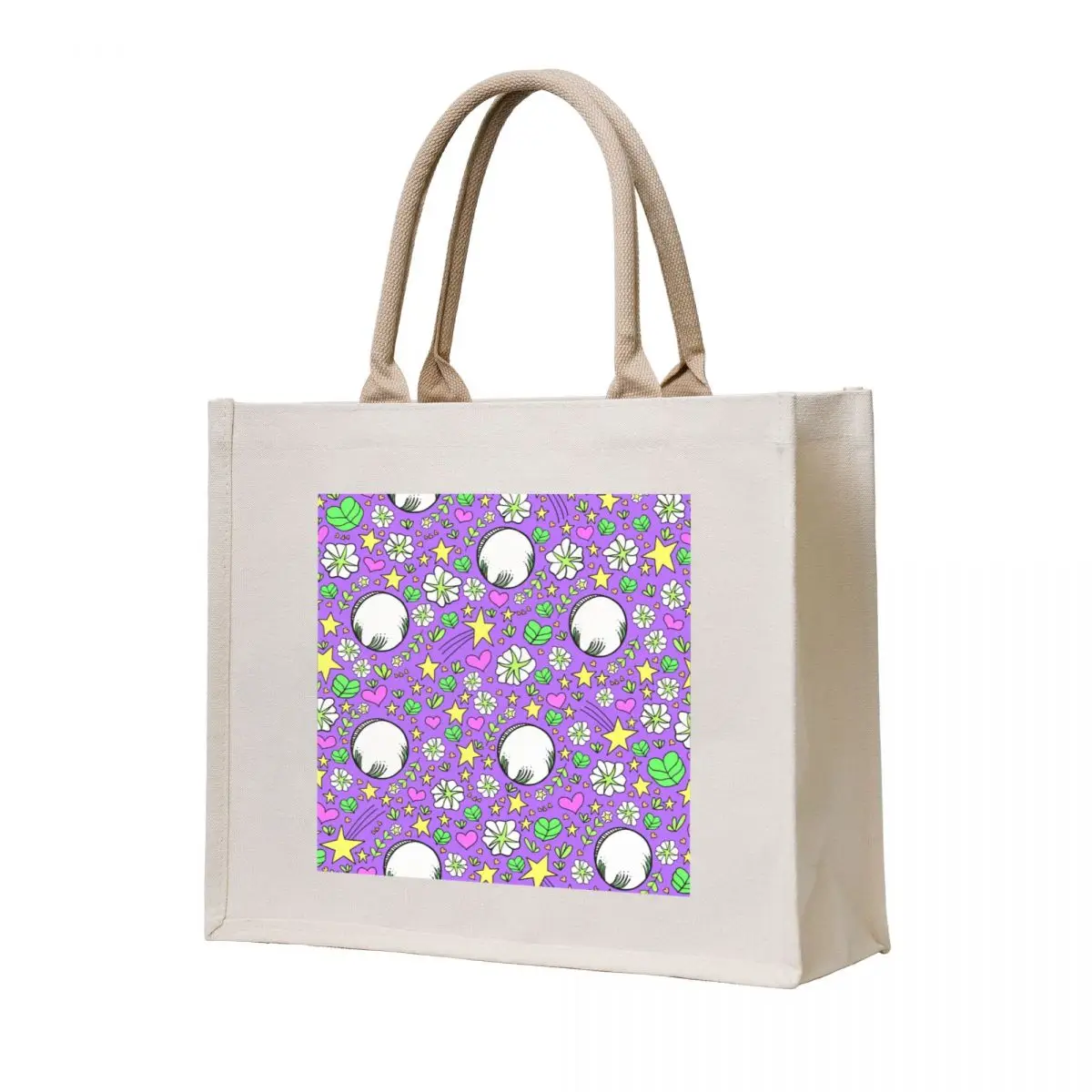 

Moonflower Purple Tote Bag Woman shopper bag Large bags for women Handbags women Women's handbag
