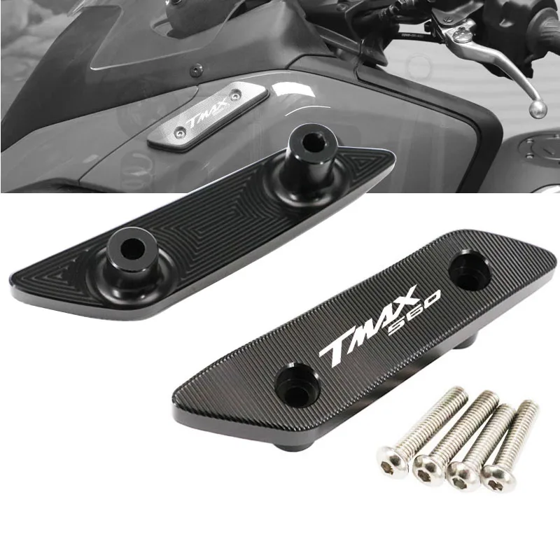 Accesorios de cubierta de agujero de espejo TMAX560 para YAMAHA T-MAX TMAX 560 TECH MAX 2022-2024 cubierta de abrazadera de soporte de espejos retrovisores laterales