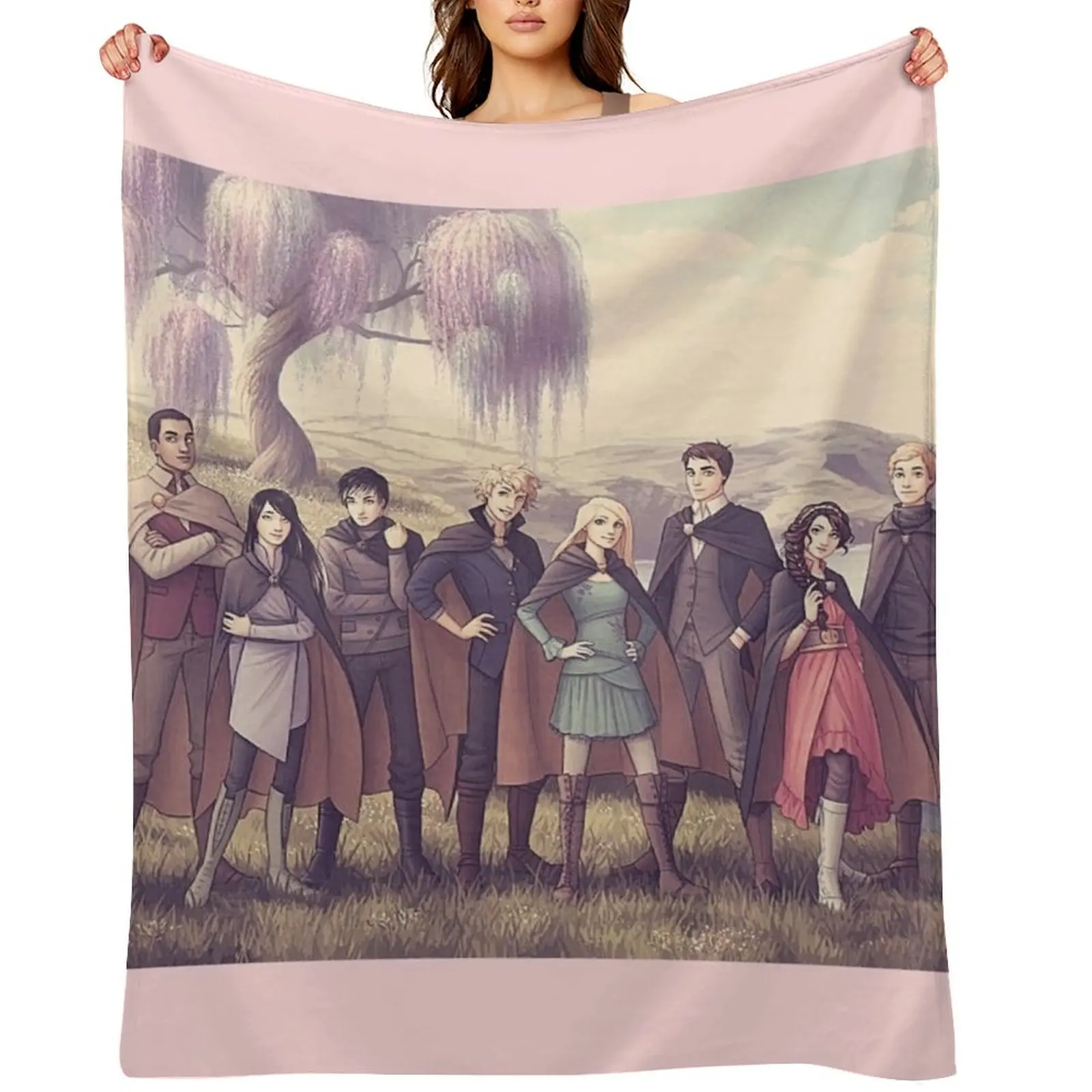 

keeper of the lost cities character Throw Blanket Nap Sofa Winter beds christmas gifts Blankets