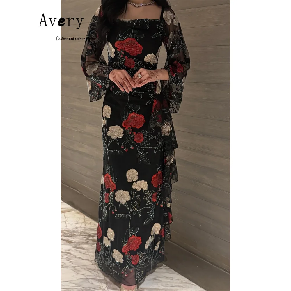 

Avery Custom Flowers Fishtail Embroidery Flowers Luxury Elegant Party Dresses for Wedding Woman Women's Prom Dress Luxury 2026