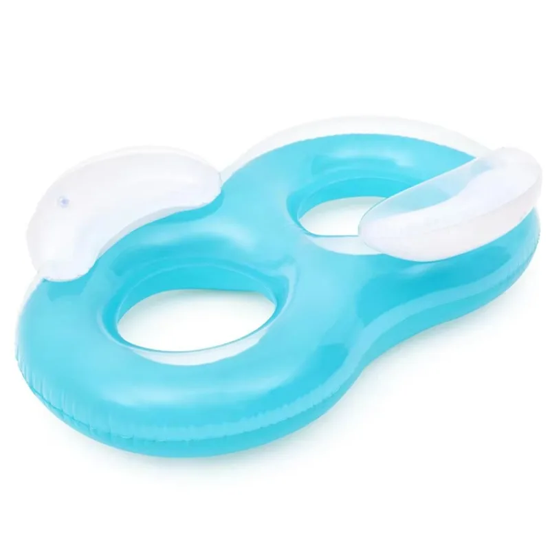 

Double Pillow Floating Ring Inflatable Raft Water Stable For Outdoor Water Fun And Pool Relaxation