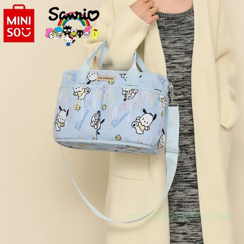 MINISO Big Ear Dog New Portable Baby Bag Multifunctional Fashion One-shoulder Messenger Baby Bag Large Capacity Diaper Bag