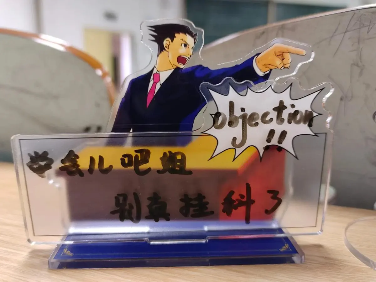 Ace Attorney Anime Acrylic Stand Figuur Action Peripheral Figure Kids Models Toy Accessories Desktop Ornaments Friend Gift
