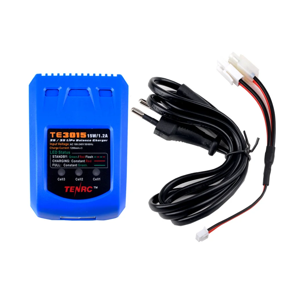 TE3015 Aircraft Model Car Model Balance Charger 7.4V 11.1V Lithium Battery High Current Fast Charge 15W 1.2A 2-3S