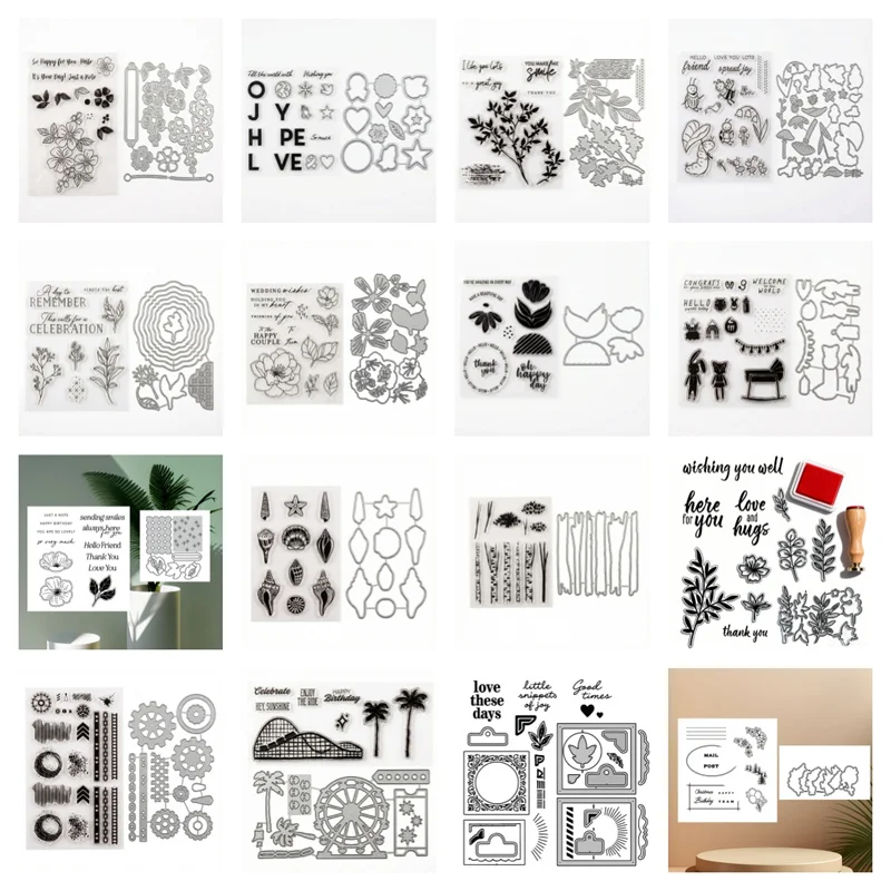 2025-2026 Weihnachten Metall Stanzformen und Stempel Schablonen für DIY Scrapbooking Fotoalbum gestanztes Prägepapier – Detail 2