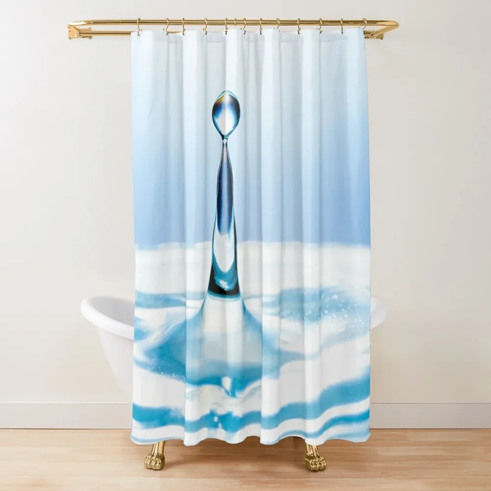 

Blue Water Drop Shower Curtain Bathroom Showers Shower Sets For Bathroom For The Bathroom Shower Waterproof Curtain