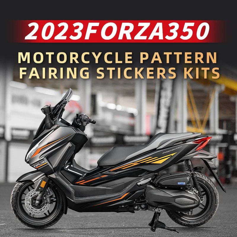 

Used For HONDA FORZA 350 2023 Years Motorcycle Fairing Stickers Kits Bike Accessories Paint Parts Area Pattern Decoration Decals