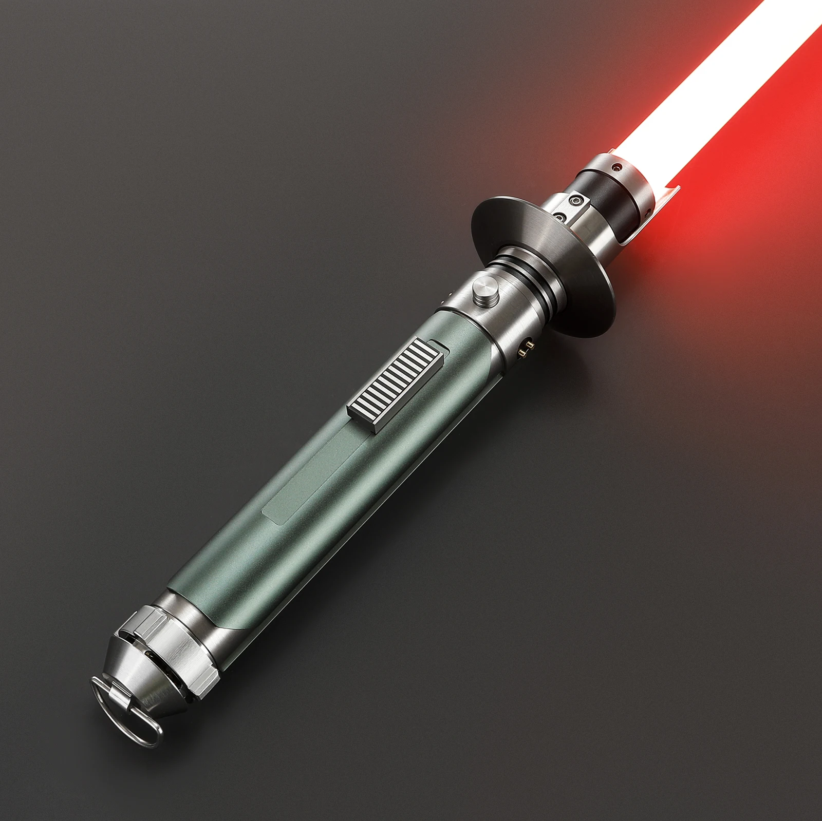 DamienSaber Kanan Jarrus Lightsaber Force FX Heavy Dueling Light Saber Sensitive Smooth Swing Metal Handle with 16 Sound Fonts