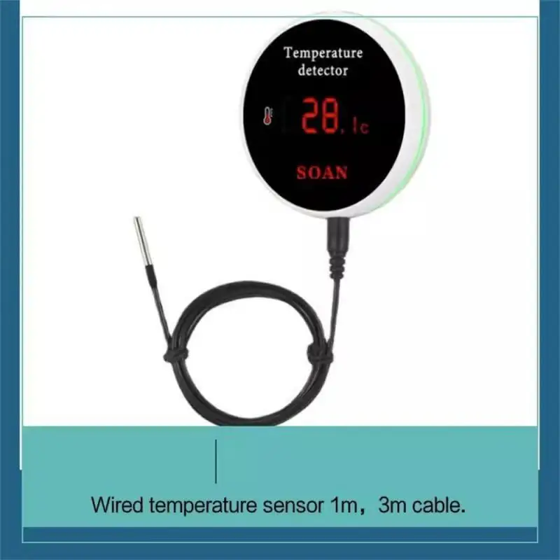 

European Gauge Graffiti Temperature Detector Wifi Thermometer Temperature Controller Overtemperature Alarm APP Push