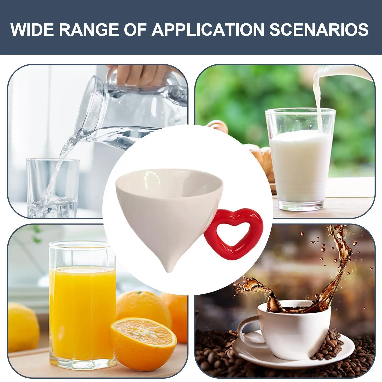 

Cute Coffee Mugs Women 120ml Cone-Shaped Ceramic Cute Tea Mug Coffee Cup For Women Girls Friends Birthday Valentines Day Holiday