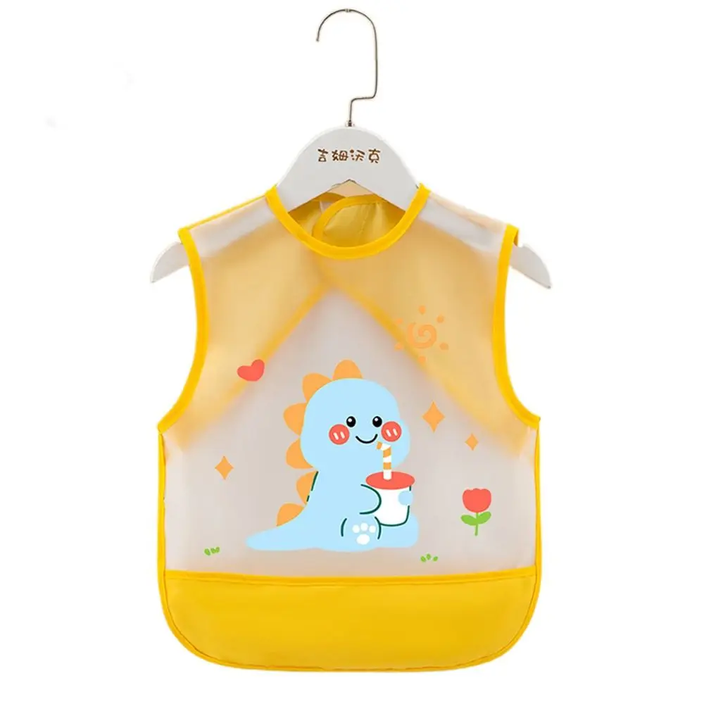 

Cartoon Animal Pattern Baby Feeding Bib Waterproof Sleeveless Sleeveless Bibs Bear Rabbit Saliva Towel Burp Apron Boys Girls