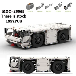 New MOC-26069 Airport Tractor Engineering Vehicle 1997PCS Assembly Block Model Adult Boys' Educational Toys Birthday Gift