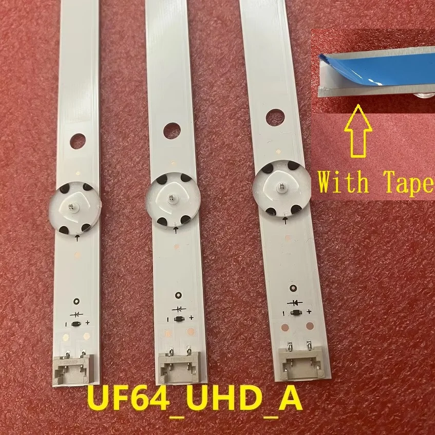 Striscia LED retroilluminazione 8LED per TV UF64_UHD_A 43LH60_FHD_A Tipo 43LH604V 43UF6407 43LH604V 43UF6400 43UF640V 43UF6030