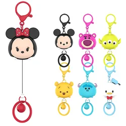 Cute Cartoons Couple Mouse Retractable Badge Reel Keyholder Office Supplies Gilr Boy Keychain