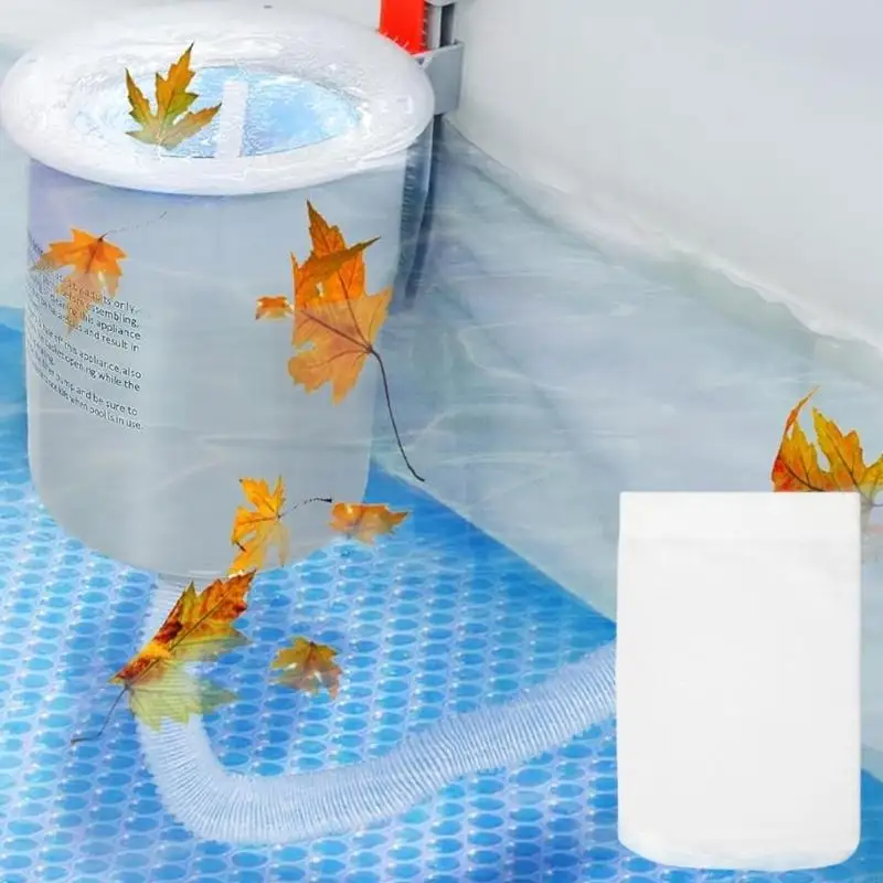 Pool-Skimmer-Filterbeutel für die Poolreinigung Hinterhof, Ersatzset für Schmutzsammelkorbauskleidung, 4,8 x 8,2 Zoll – Detail 4