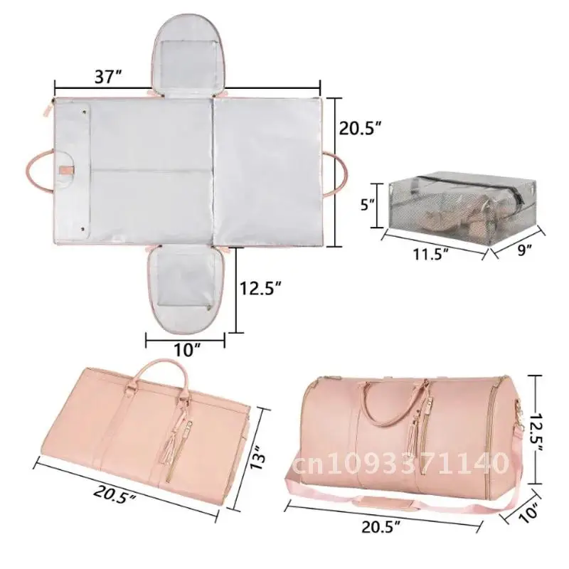 

Large capacity bag suit bag travel crossbody one shoulder handheld luggage bag duffle folding and clothing large fitness sports