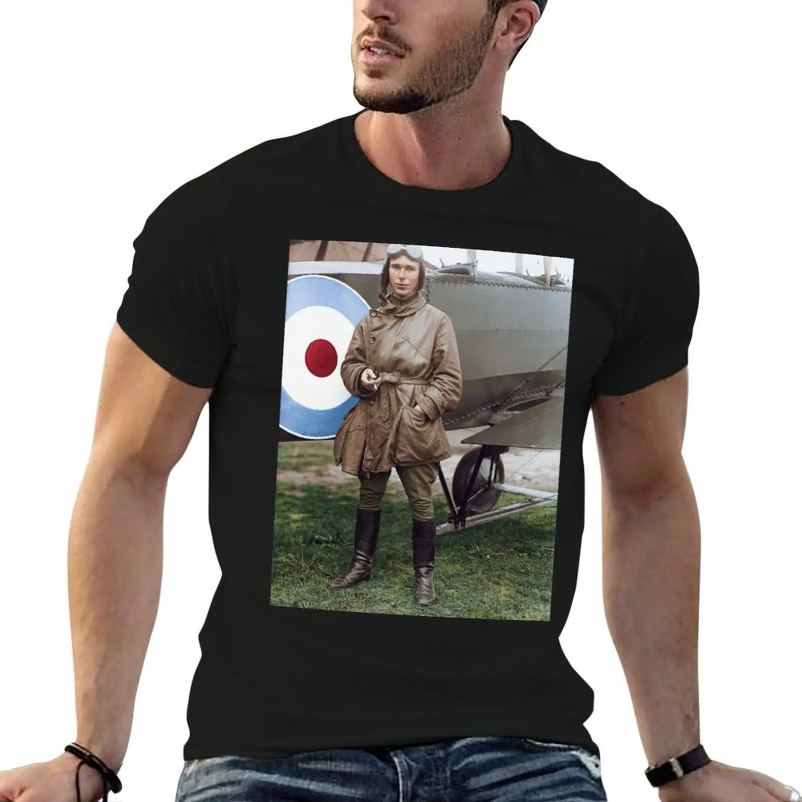 Royal Flying Corps Pilot T-Shirt quick drying Louboutins mens graphic t-shirts