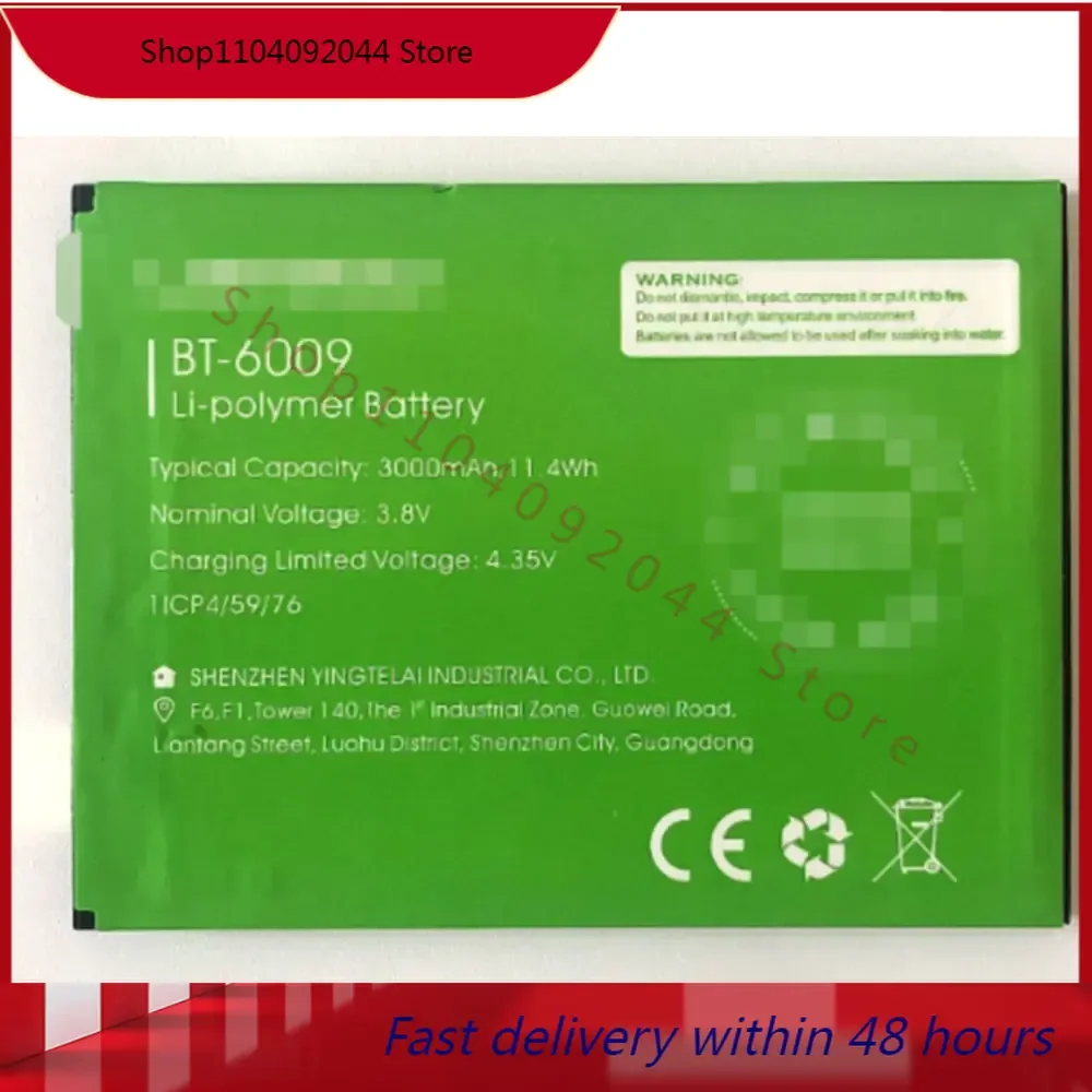 3000mah BT-6009 Battery for Leagoo M13 Latest Produce cell phone batteries +Number tracking