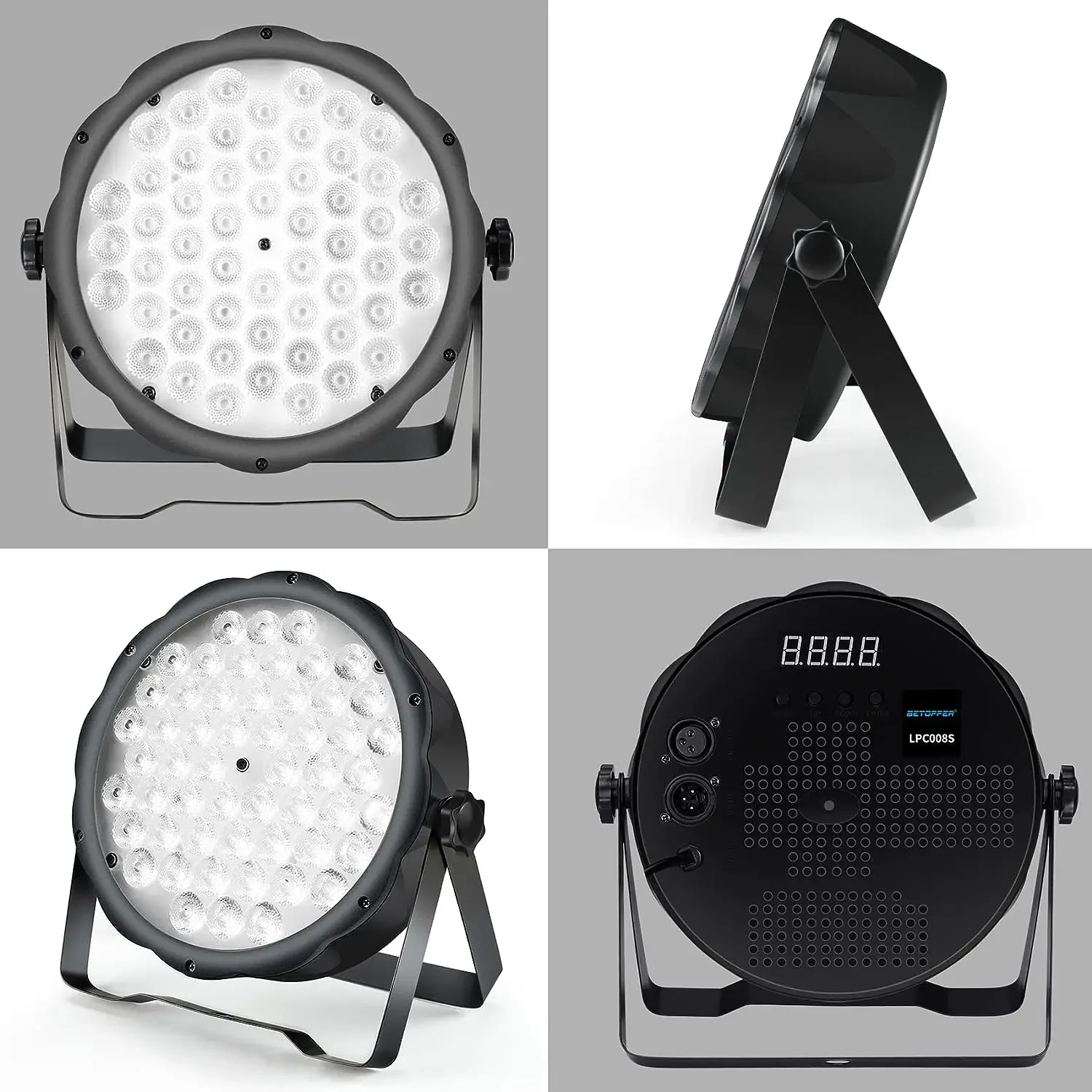 Imagem -03 - Betopper-led Par Light com Suporte 54*1.5w Dmx e Controle de Som Luzes dj Iluminação Palco Barras Festas Performance Place Lpc008