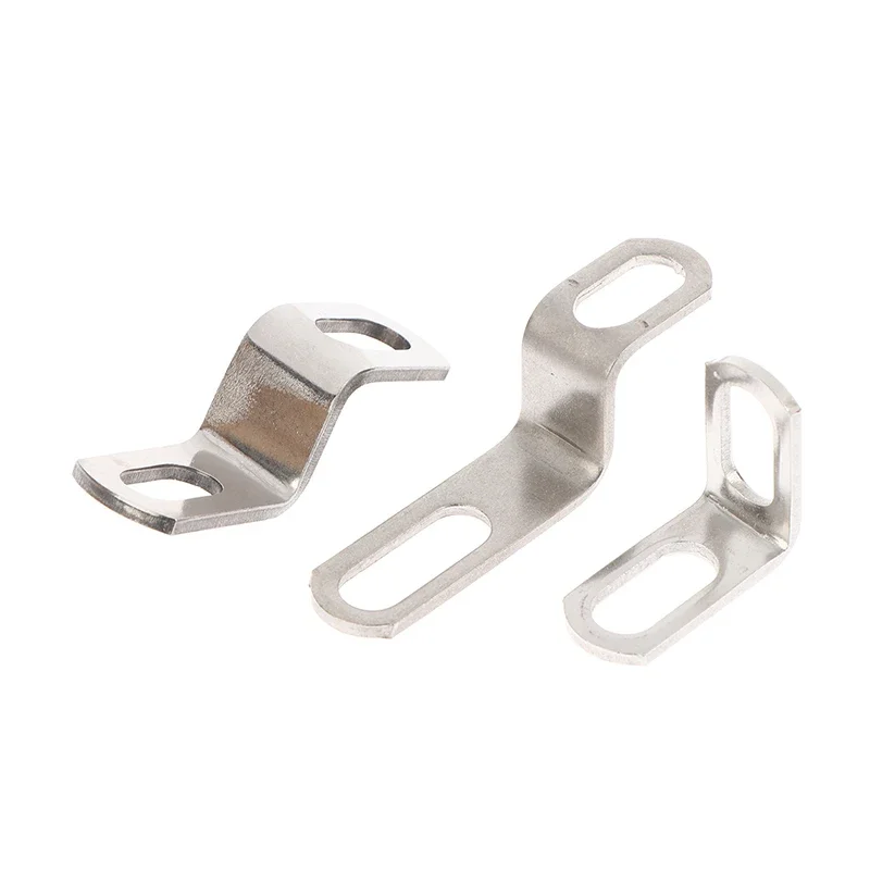 1Pcs Motorcycle Exhaust Pipe Bracket Z/L-Shaped Stainless Steel Moto Modification Exhausts Pipe Clamps Fixed Bracket Accessory