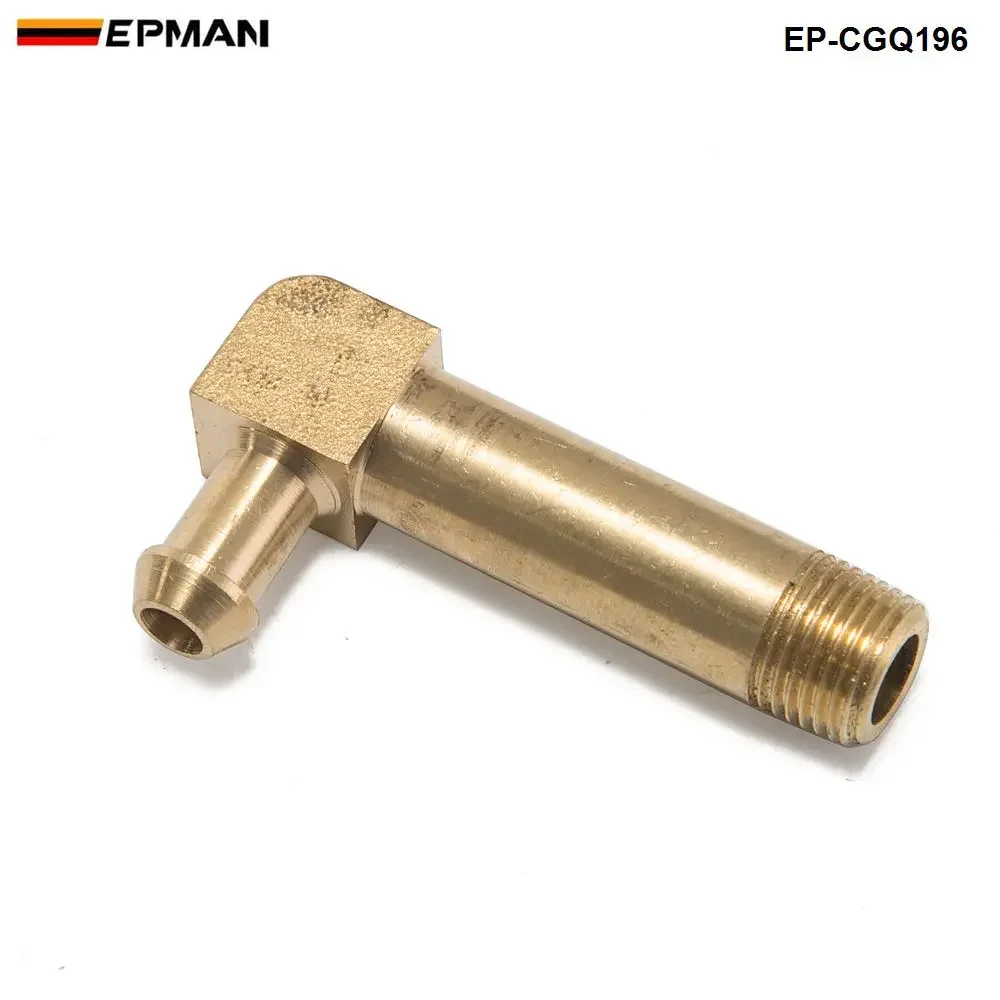 45mm Brass Boost Hose Barb to Male Thread Elbow Fitting For T2 T3 Turbo 1/8