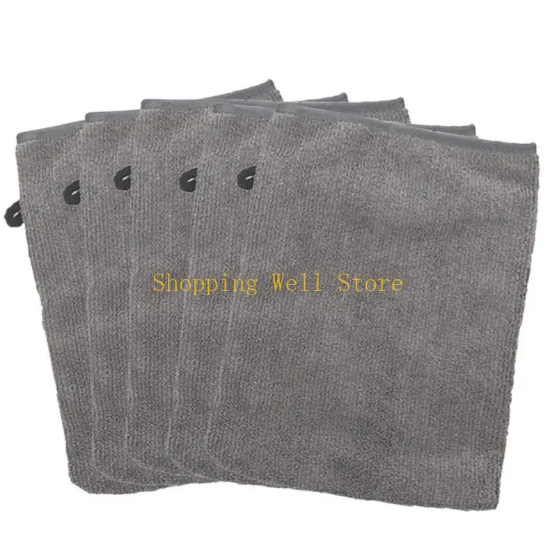 KX4B 5PCS Microfiber Face Towels Luvas limpeza macias para a maioria tipos pele Luva lavagem
