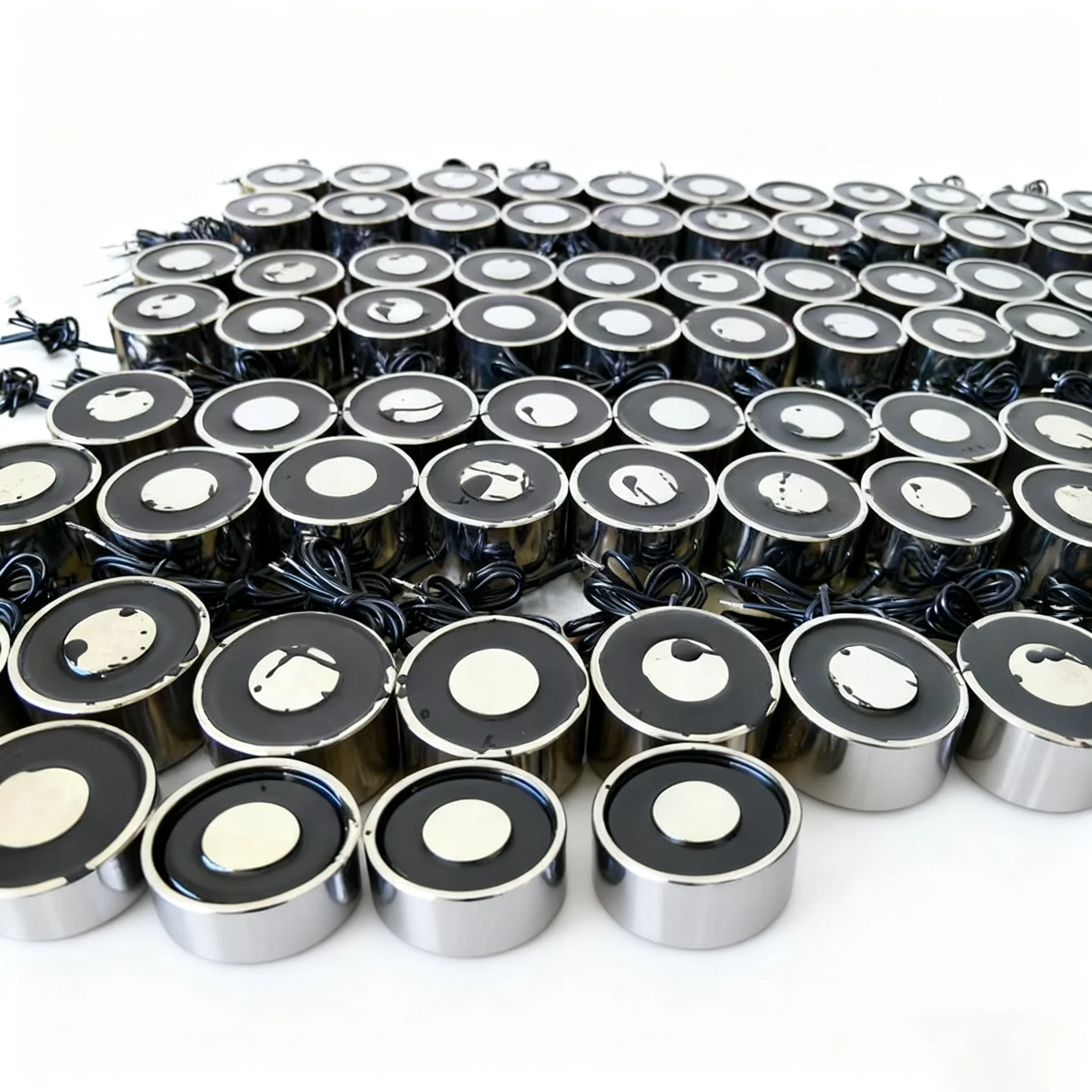 KK-P40/25 산업용 원형 전자석 24V DC - 강력한 미니 전자석 척, 정밀 클램핑을 위한 12V 옵션 포함