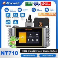 FOXWELL NT710 OBD2 Car Scan Diagnostic Tool Bidirectional Test A/F Adjust 30 Reset Code Reader OBDII All System Cars Analyzer