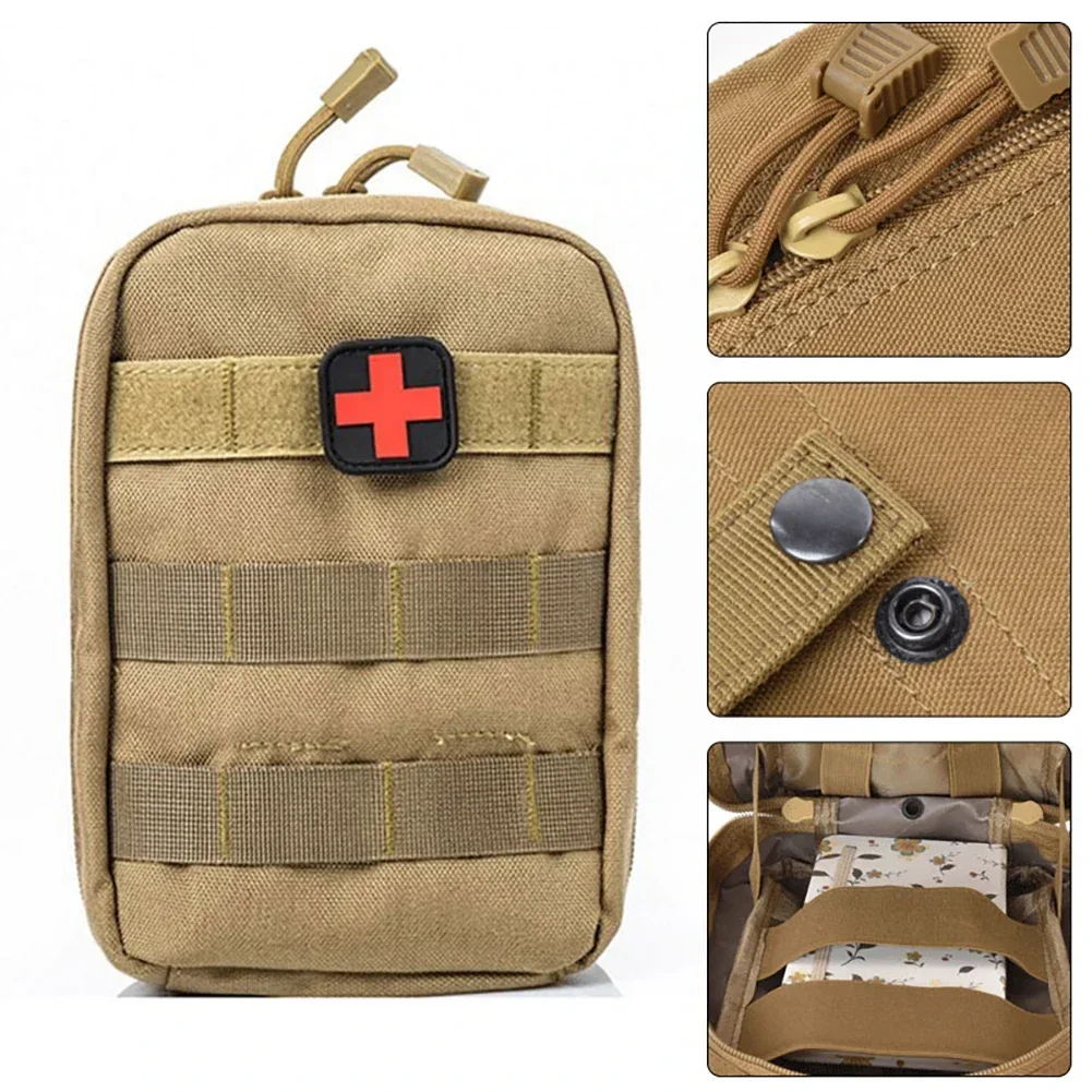 Kit di pronto soccorso tattico Molle per esterni Borsa medica Caccia di emergenza Auto Strumento di sopravvivenza di campeggio di emergenza Kit di pronto soccorso con custodia EDC