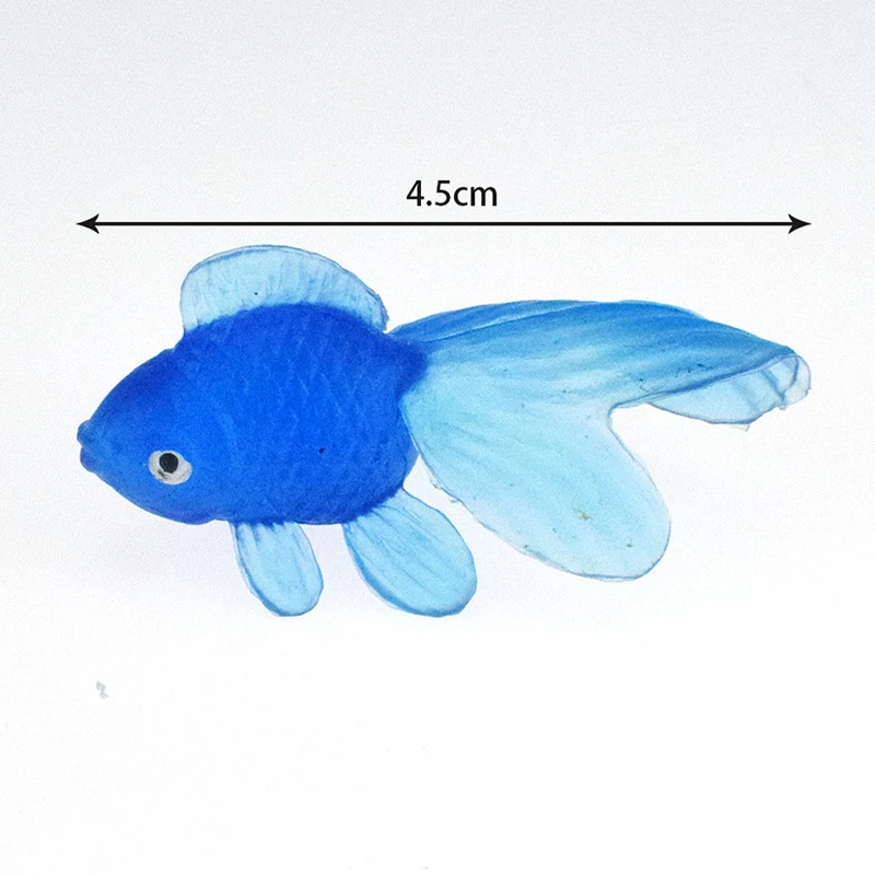 10pcs/set Kids Soft Rubber Gold Fish Baby Bath Toys Simulation Water Swimming Simulation Mini Goldfish Water Toddler