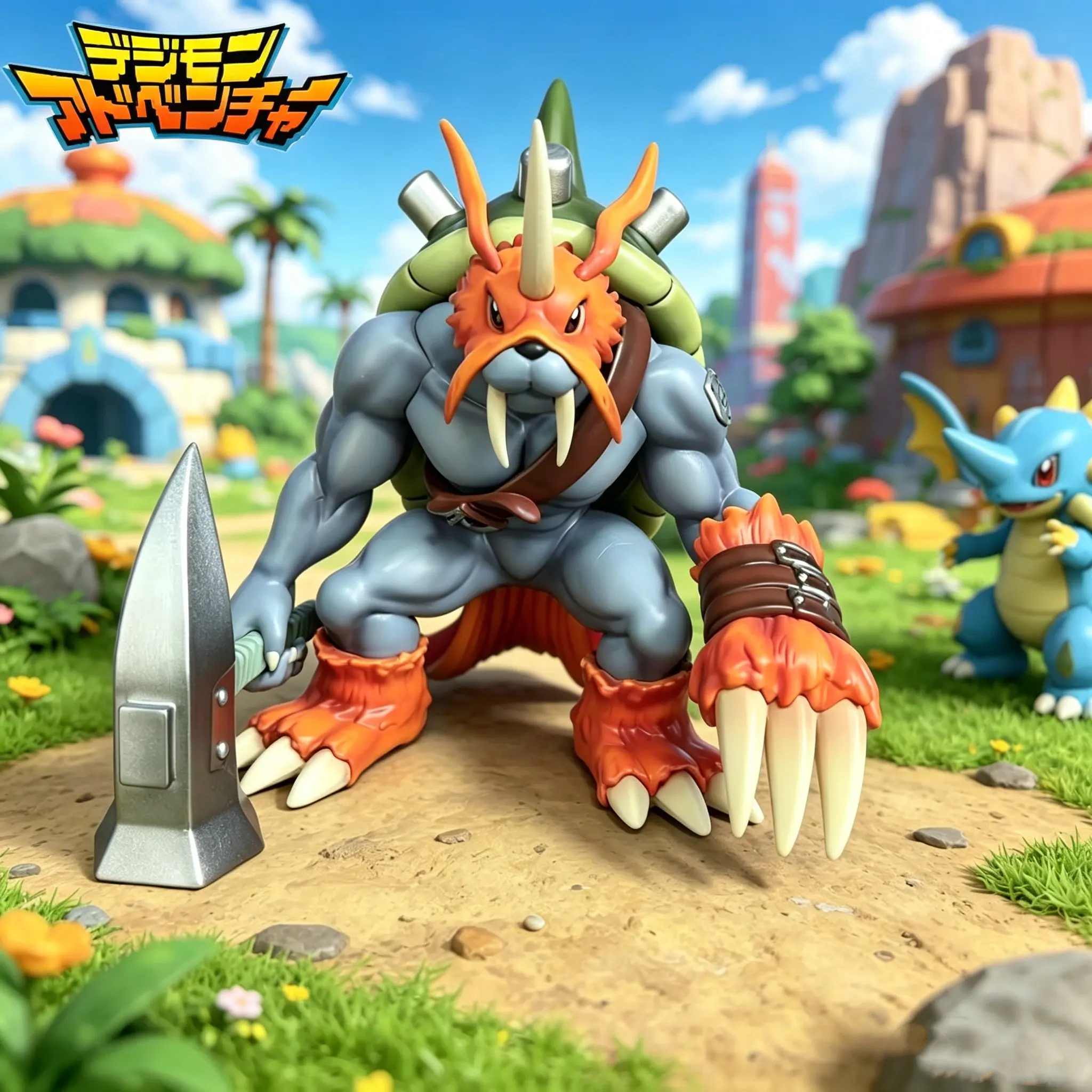Anime Digimon Adventure Figure Zudomon Action Figures Pvc Statue Desktop Ornamen Collection Model Toys Gifts 21cm