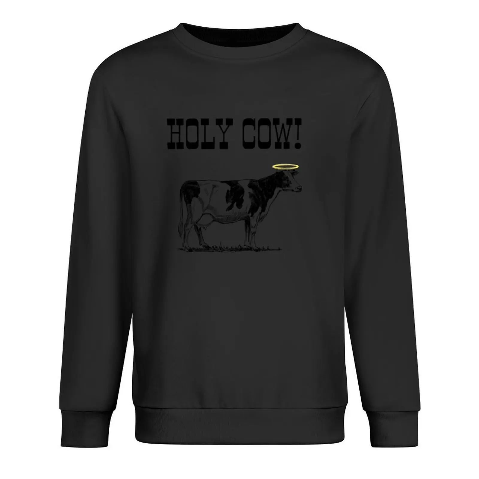 

Holy Cow, cow with halo Pullover men's coat men's sweat-shirt set men's sweat-shirt blouse hoody