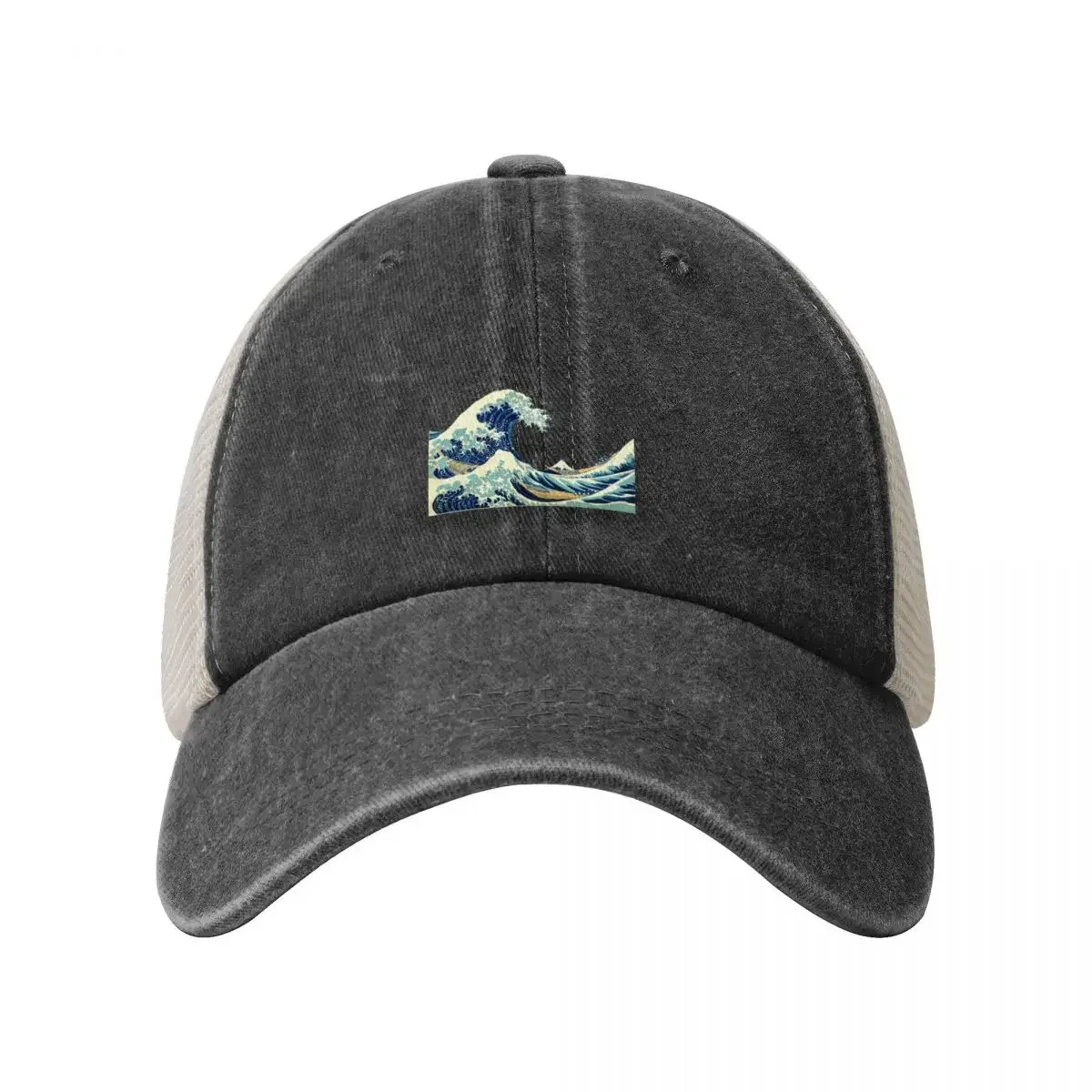 The Great Wave off the Coast of Kanagawa by Katsushika Hokusai Baseball Cap Hat Beach black derby hat Mens Caps Women's