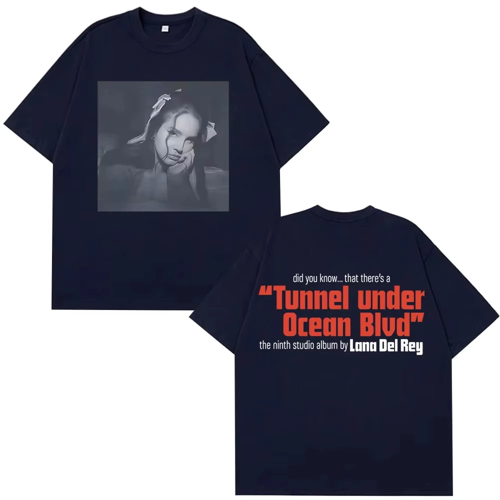 المحيط أفينيو نفق ميرش الجمالية تي شيرت 2025 الصيف الرجال والنساء تي شيرت موضة لانا ديل ري تي شيرت ريترو Y2k #3