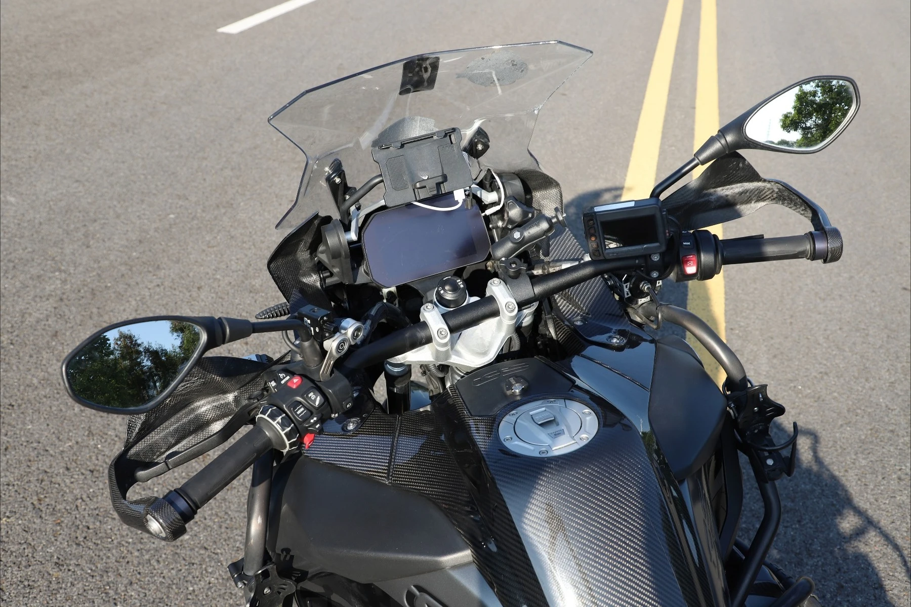 Dry Carbon Fiber Tank CENTRE PANEL Cover for-BMW R1250GS and R1250GS Adventure