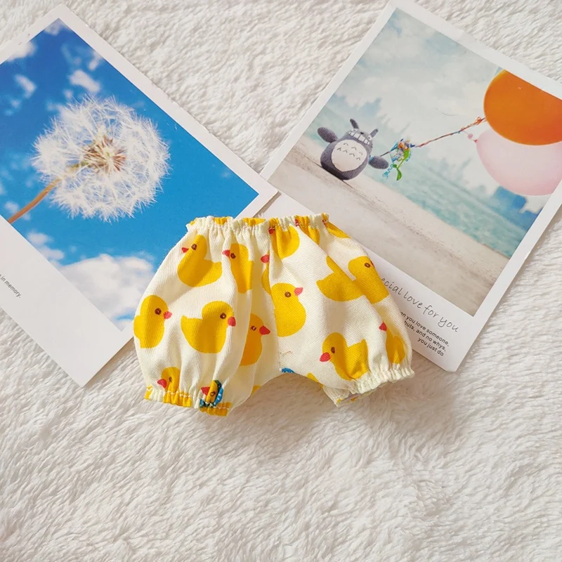 Mini ropa para muñecas de peluche, bombachos para muñecas de algodón Labubu de 17cm, pantalones, Mini pantalones cortos, ropa, accesorios para muñecas de regalo DIY