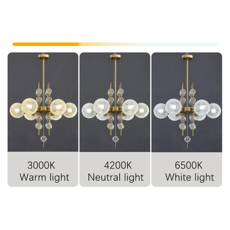 

Nordic Luxury Ball Pendant Lighs Modern Home Decoration Dining Living Room Ceiling Chandelier Indoor Led Lighting Fixtures