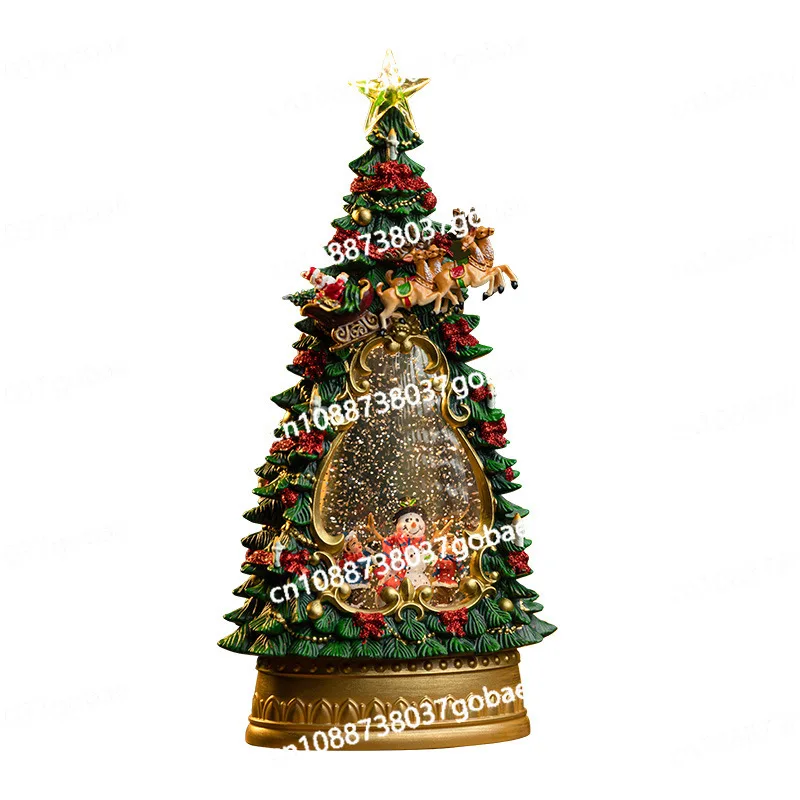 Christmas Eve Foreign Trade Wholesale Snow Tree Ornaments Scene Arrangement Crafts Ornaments Children's Gifts